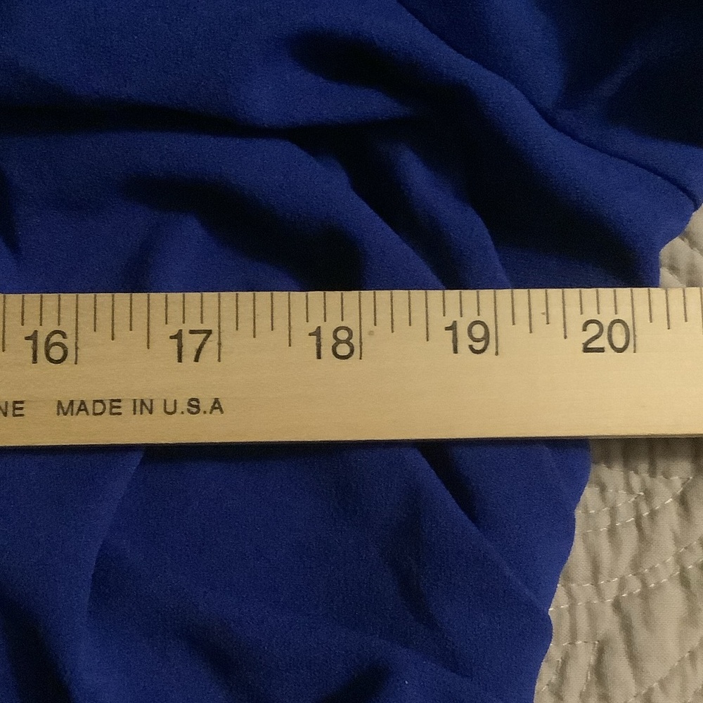 Ladies Formal Royal Blue Long Sleeve Dress - Picture 4 of 4